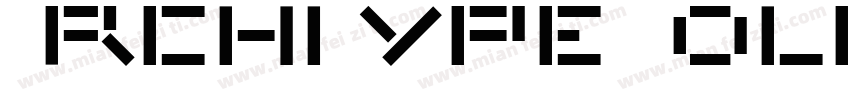 ArchiType Bold字体转换